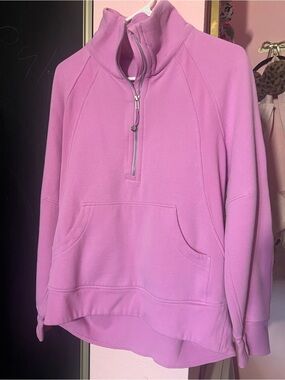 lululemon athletica Pink Half-Zip Cowl Pullover SCUBA